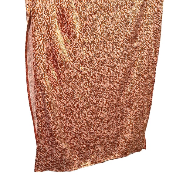 TOPSHOP Tie Waist Satin Midi Skirt size 6 - Picture 7 of 7